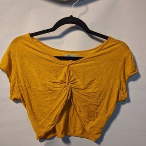Frenchie Knot OrangeCrop Top